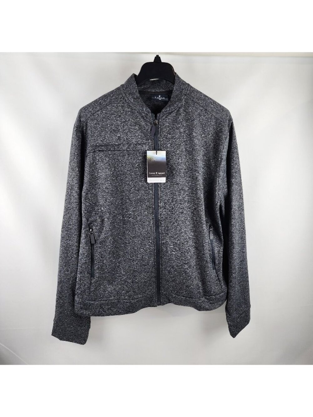 Fossa Apparel Jacket Womens 3XL Ladies Morpheus Zip Up Charcoal Gray NWT